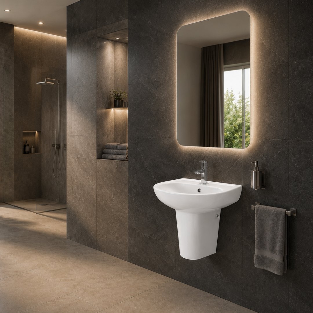 NORMUS Washbasin with Pedestal Wash Basin - My Home Studio